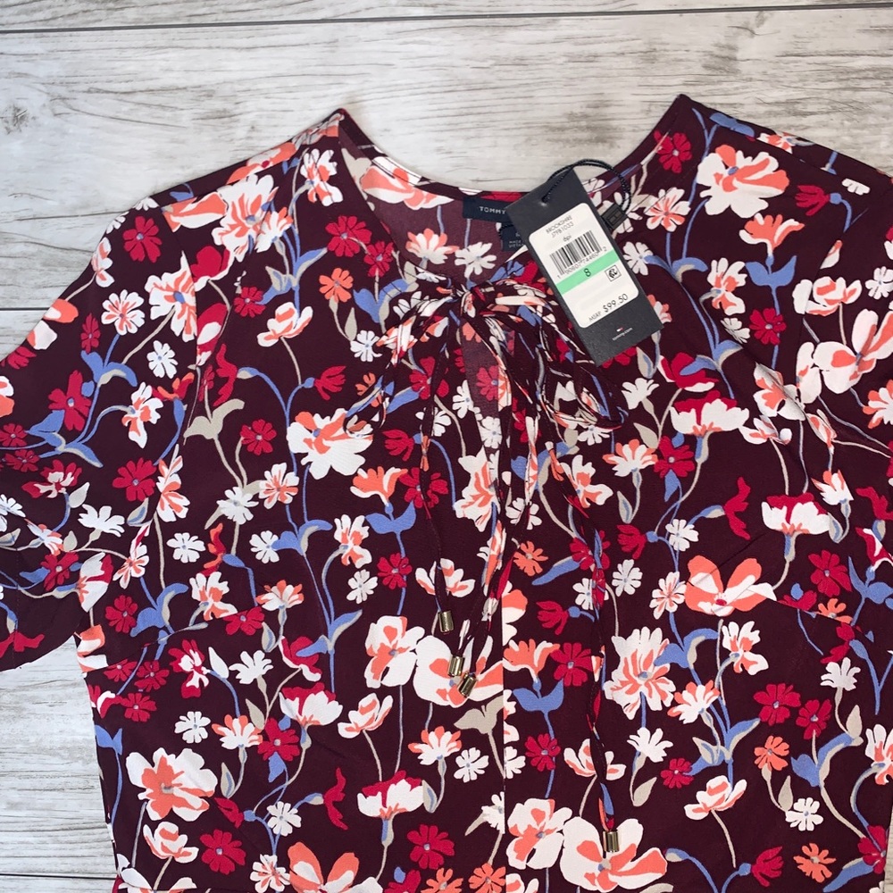 Tommy Hilfiger Floral Print Dress NWT - Picture 2 of 6